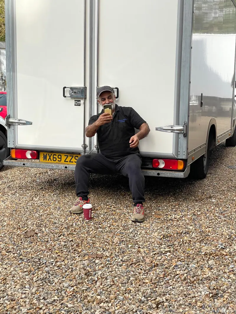 London Moverz van packed full and ready to go