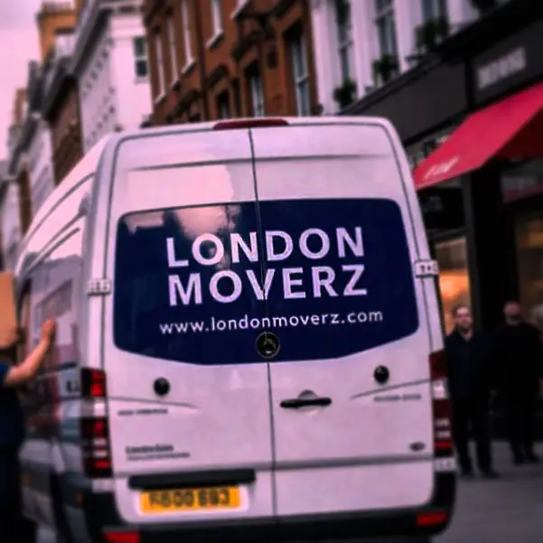 London Moverz van parked on a London street