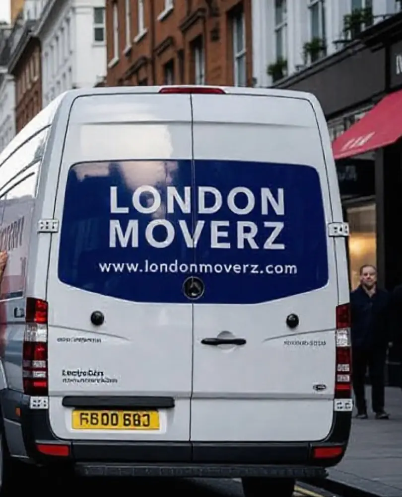London Moverz branded van on a London street